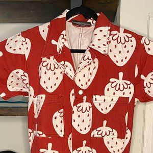 Big Bud Press 'Strawbaby' Short-Sleeve Jumpsuit